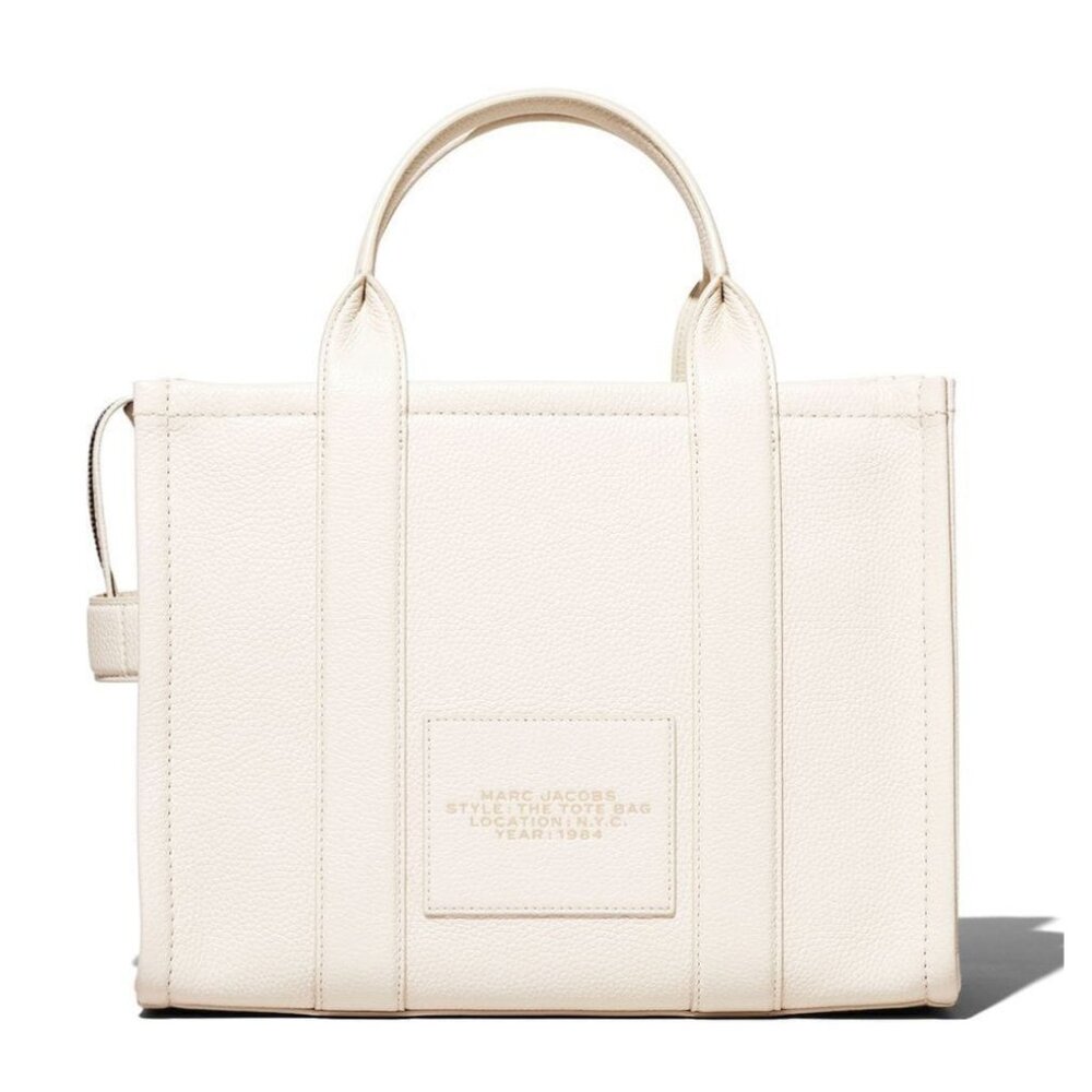 MARC JACOBS The Leather Medium Tote Bag – Cotton - Picture 2 of 10
